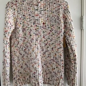 Multicolor Speckled Knit Sweater NEW